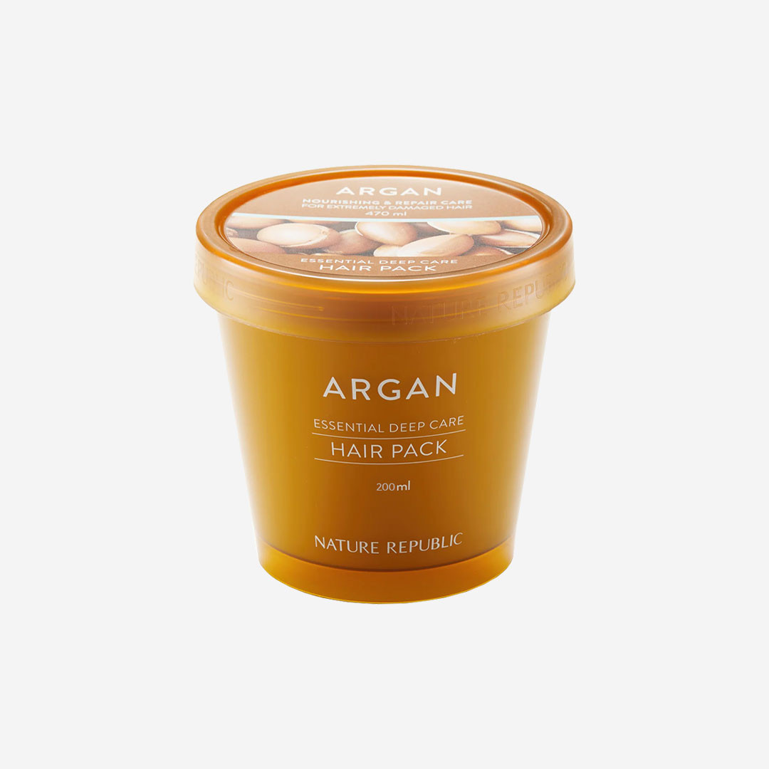 NATURE REPUBLIC Argan Essential Deep Care Hair Pack 200ml jar